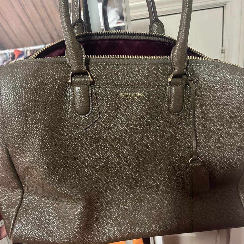 Henri Bendel Olive Green Satchel - Picture 4 of 9